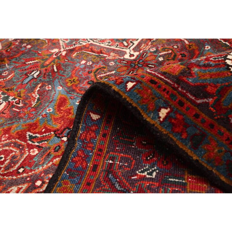 ECARPETGALLERY Hand-knotted Sarabi Dark Red Wool Rug - 6'8 x 9'6