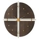 preview thumbnail 4 of 5, Uttermost Walnut Elegance Wall Clock - 38"H x 38"W x 2.75"D