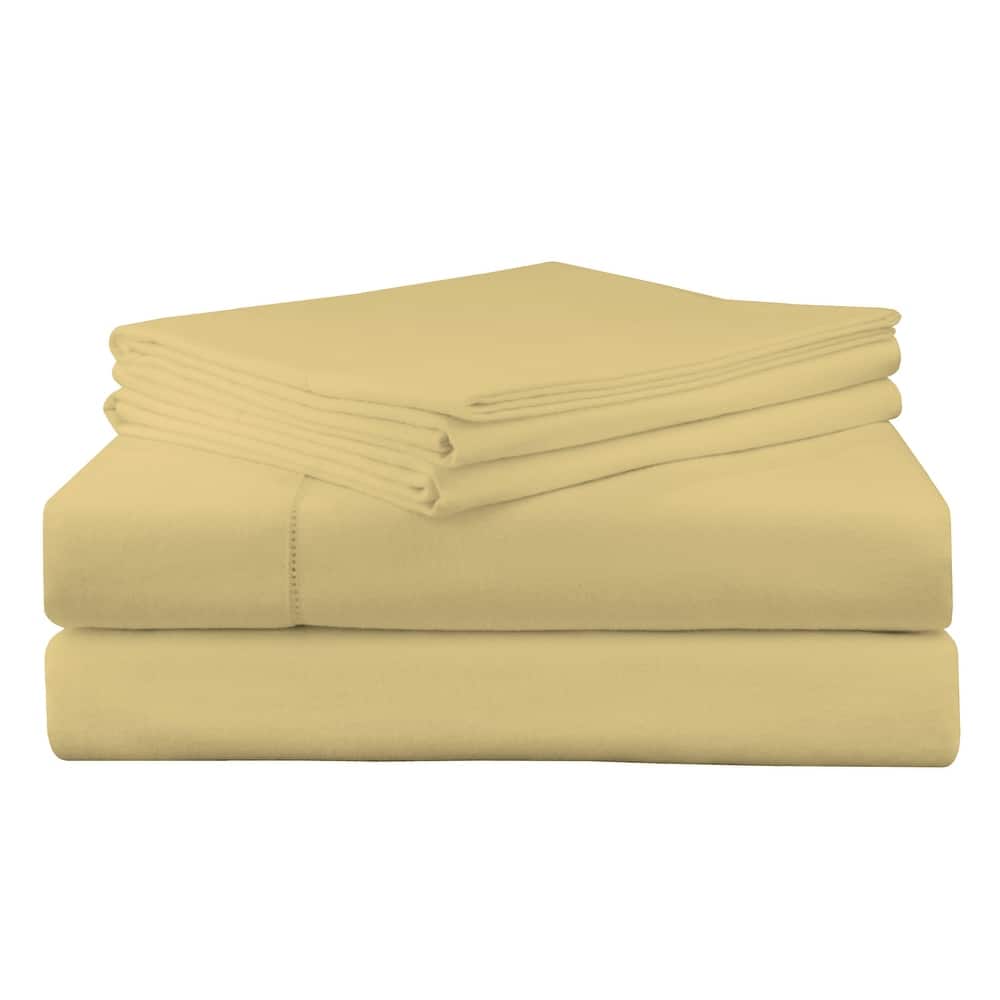 Pointehaven 200 GSM Superior Heavyweight Flannel Cotton Deep Pocket Bed Sheet Set