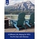 preview thumbnail 59 of 78, WINSOON All Weather HIPS Folding Adirondack Chair with Ottoman, 5-Gear Adjustable Backrest and Retractable Ottoman Set of 4