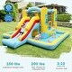 preview thumbnail 6 of 7, Inflatable Bounce House 7-in-1 Bouncy Castle with Slide and Tunnel without Blower - 155" x 153" x 76.5" (L x W x H)