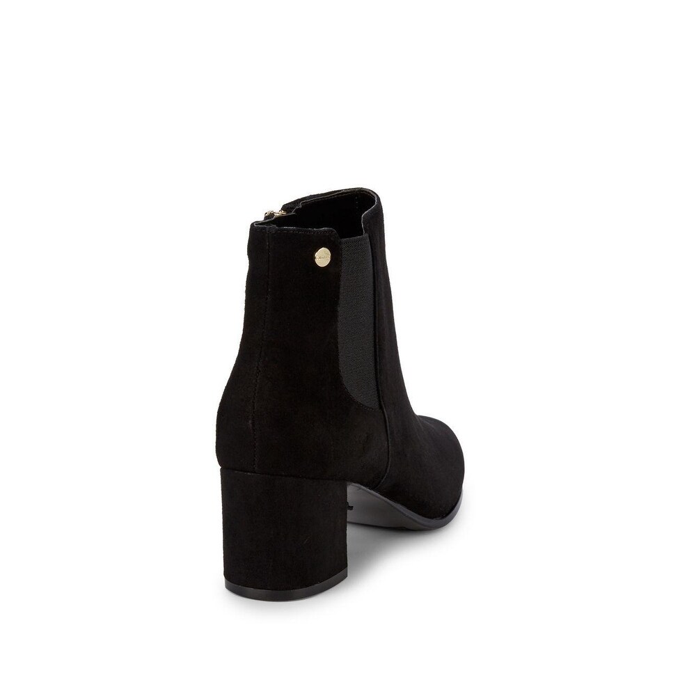 calvin klein fisa suede ankle bootie