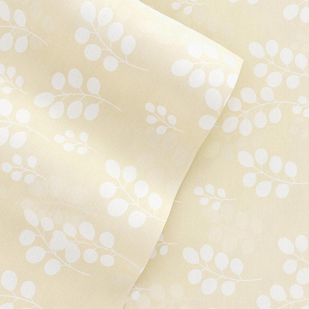 Becky Cameron 4-piece Deep Pocket Wheat Pattern Bed Sheet Set