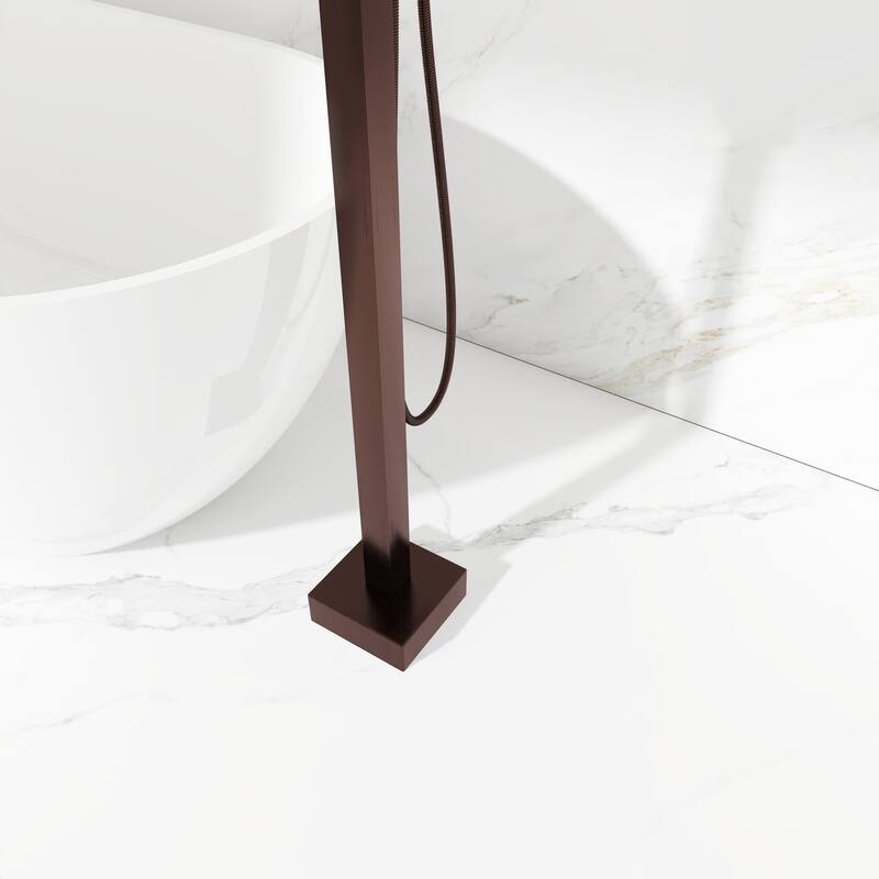 Freestanding Tub Shower Claw Foot Faucet with Handheld Spout - 10"37"