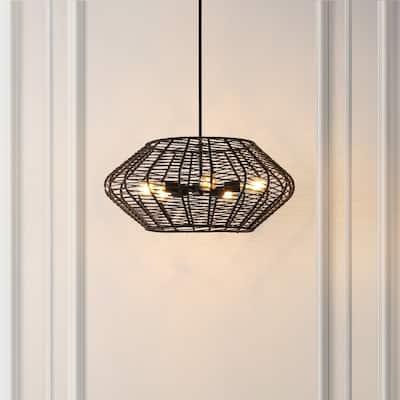 SAFAVIEH Lighting Briza 5 Light 28" Pendant - 28" x 28" x 20-50" - W/D/H