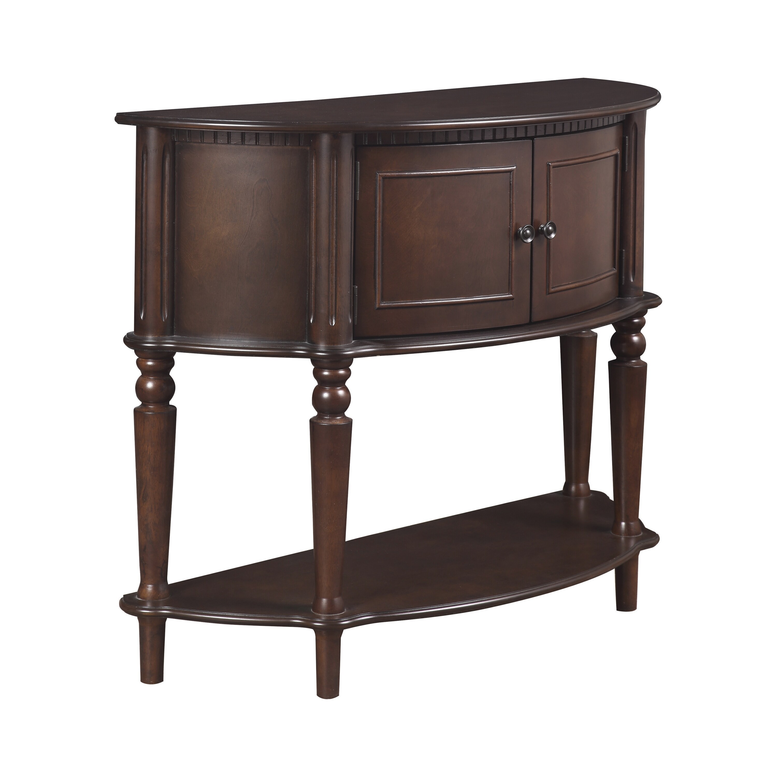 Cambridge Brown Traditional Wood Console Table - Overstock - 33988436