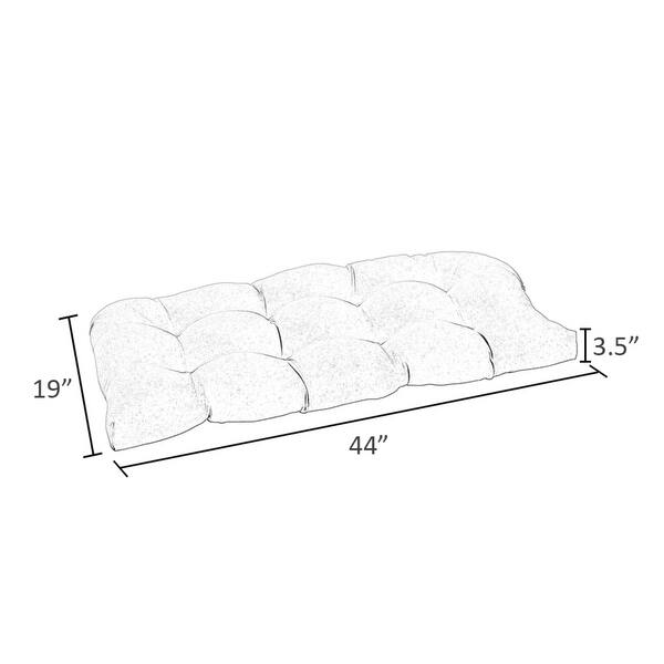 Haven Way Solid Tufted Loveseat Cushion Bed Bath & Beyond 34195588