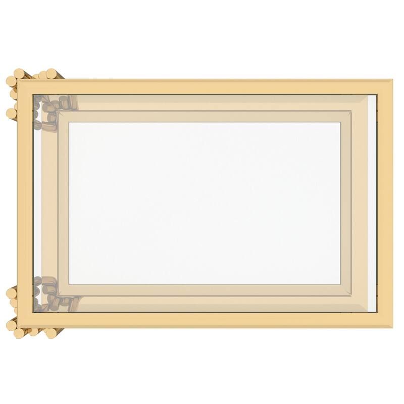 Contemporary Metal and Glass Small Accent Table