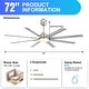 preview thumbnail 38 of 128, Sofucor 52/66/72/76/84Inch Large Ceiling Fan with Dimmable LED Light ,Remote&APP Control,8 Blades for Large Living Room,Porch