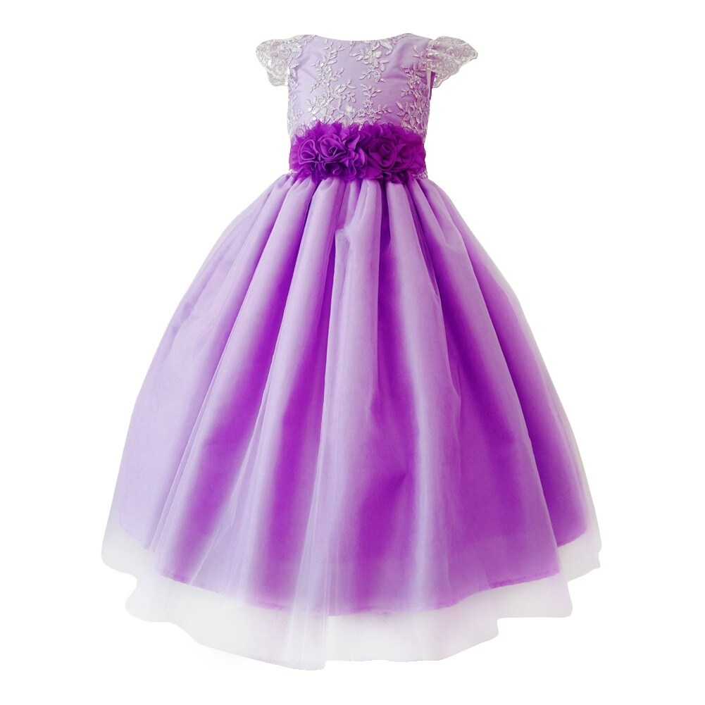 purple bridesmaid dresses kids