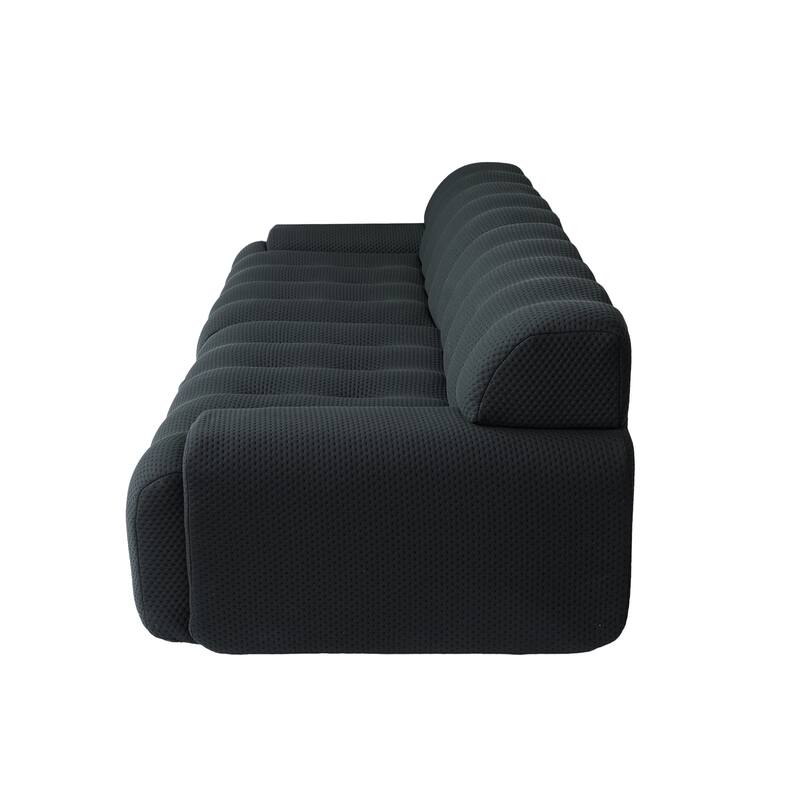 Modern Loveseat Sofa, Luxury 102.4″ Large Size 3 Seater Couch, Comfy Sectional Cloud Sofa Couches for Living Room, Bedroom
