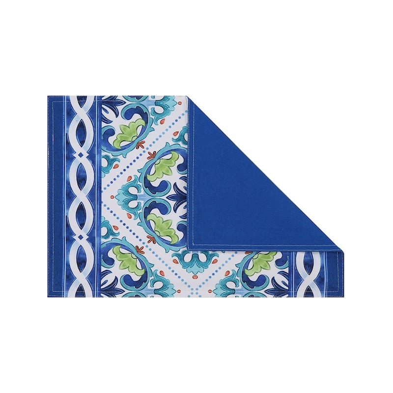 Laural Home Callisto Tiles Placemat Set of 4 - 13" x 19"