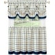 preview thumbnail 5 of 6, Tattersall Window Kitchen Curtain Tier and Valance Set, Tier 58x36 Inches, Valance 58x14 Inches