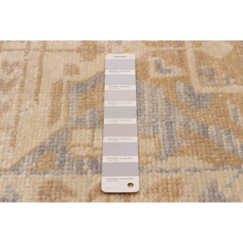 ECARPETGALLERY Hand-knotted Mamluk Grey Wool Rug - 12' 1" x 14' 8"