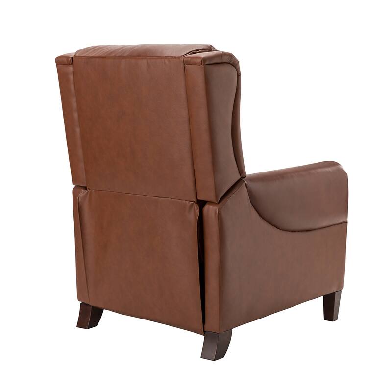 Alicia 32.68" Wide Genuine Leather Manual Recliner