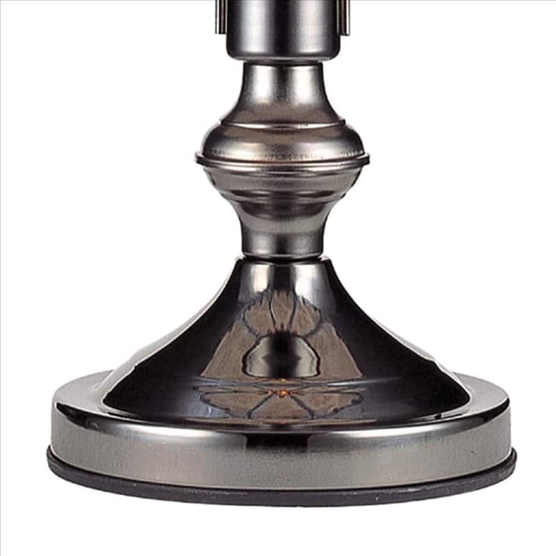Umbrella Shade Glass Table Lamp with Prints - 23.5 H x 14.5 W x 14.5 L Inches