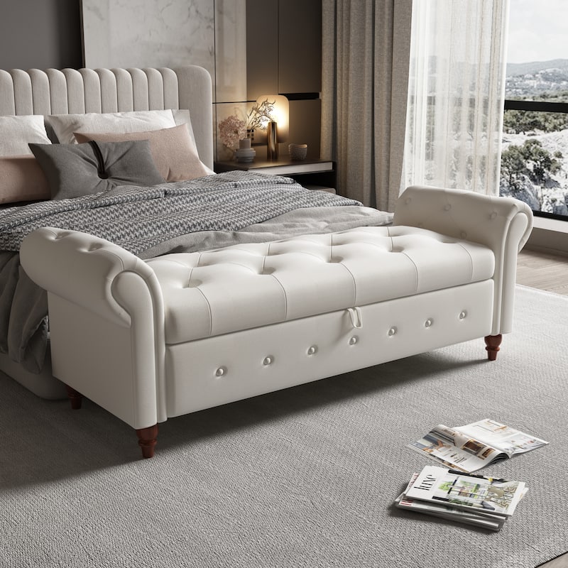 Modern Storage Bench For Bedroom Living Room