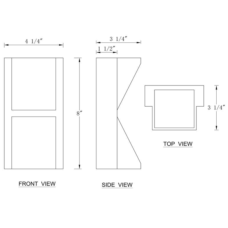 C Cattleya 2-Light Integrated LED Matte Black Aluminum Outdoor Wall Sconce Light