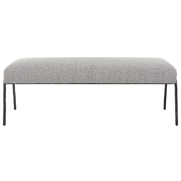 slide 2 of 7, Uttermost Jacobsen Modern Gray Bench - 56"W X 20"H X 19"D