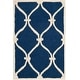 preview thumbnail 22 of 54, SAFAVIEH Handmade Cambridge Sinda Modern Moroccan Wool Rug 2' x 3' - Navy/Ivory - Rectangle