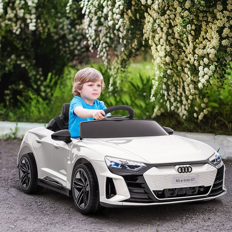 Kids 12V Audi RS E-tron GT Ride-On Car, 3.1 MPH with Remote Control, Suspension, Music & Lights