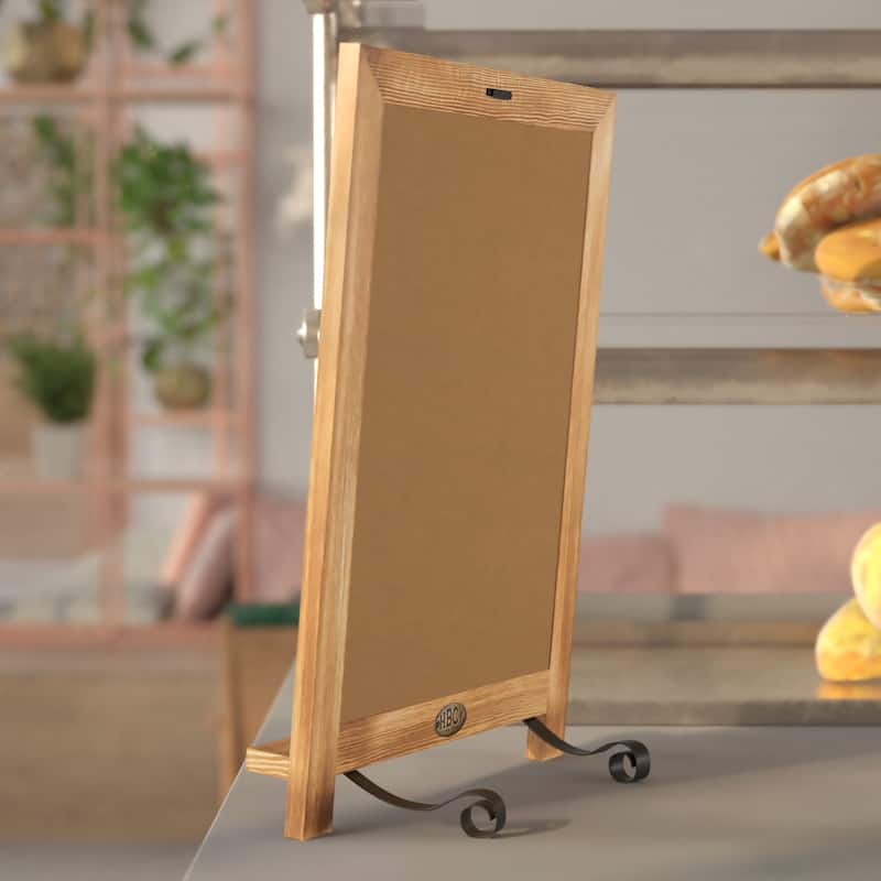 Freestanding Tabletop or Wall Mount Magnetic Chalkboard