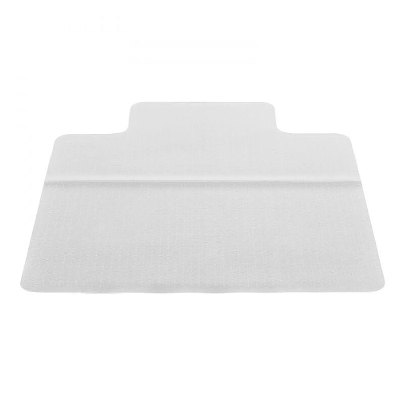 Transparent Frosted PVC Chair Mat 36x48 in with Studded Non-Slip Back