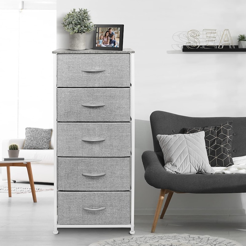 Dresser Storage Tower, Organizer for Closet, Tall Dresser for Bedroom