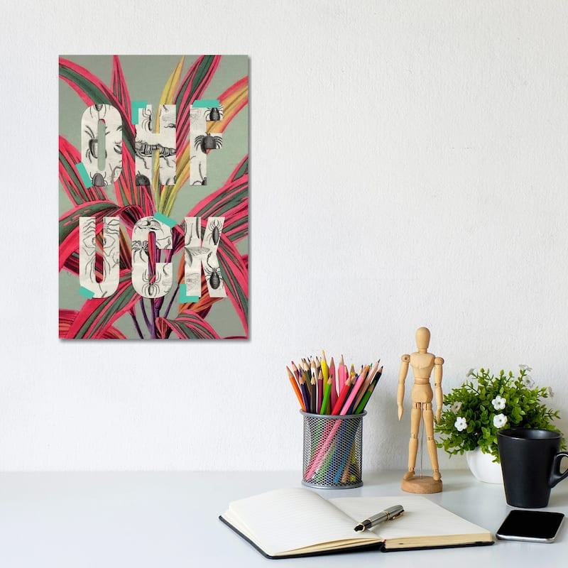 iCanvas "Ohf-ck" by Jonas Loose Canvas Print - 12x8x0.75