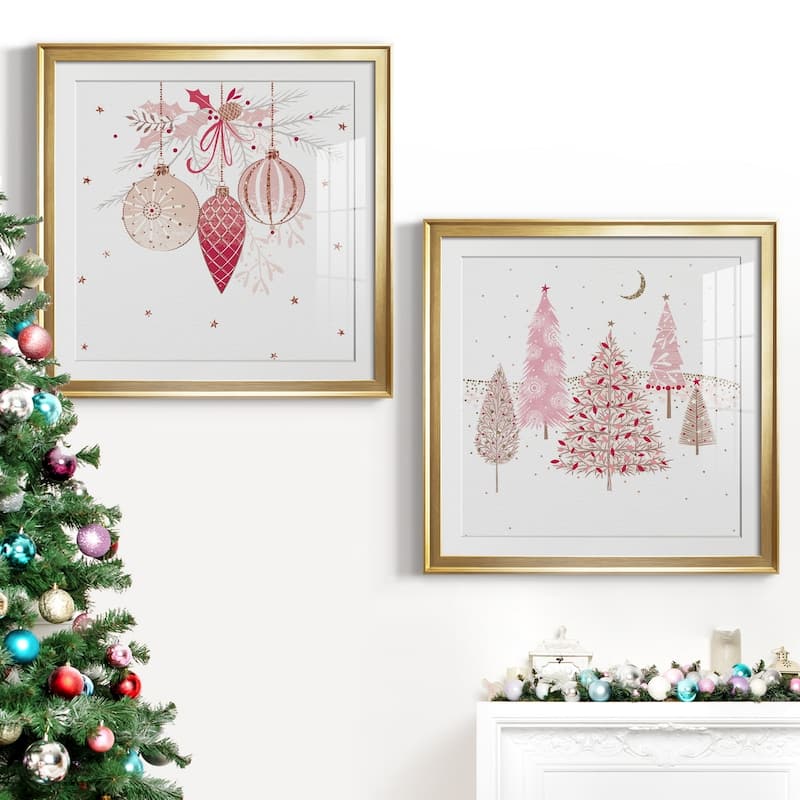 Pretty Pink Baubles Premium Framed Print - Ready to Hang
