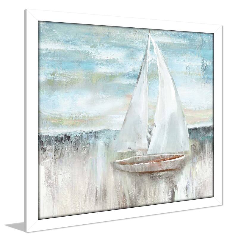 "Soft Sail I (Square)" by Nan Print on Acrylic