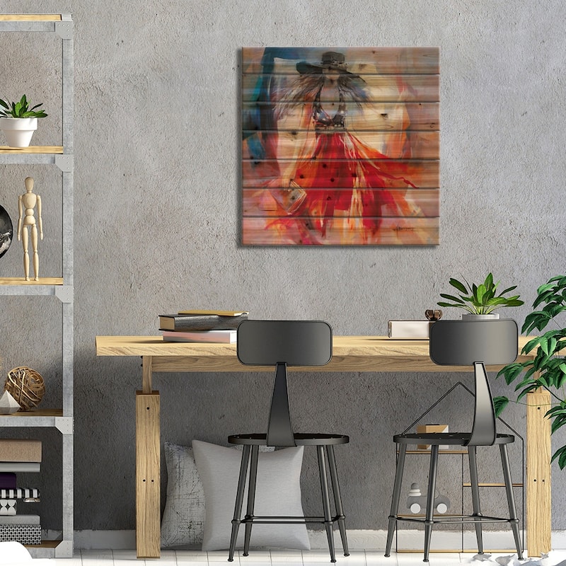 Summer Dress I Print On Wood by Willem Haenraets - Multi-Color