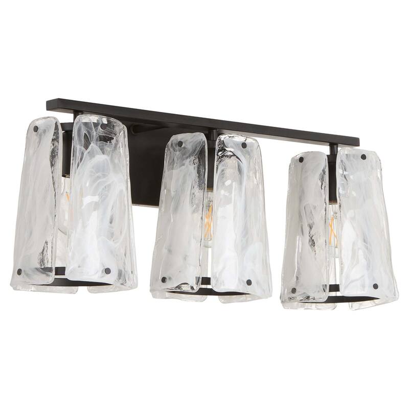 Quorum International 5575-3 Prestige 3 Light 24" Wide Vanity Light - Matte Black