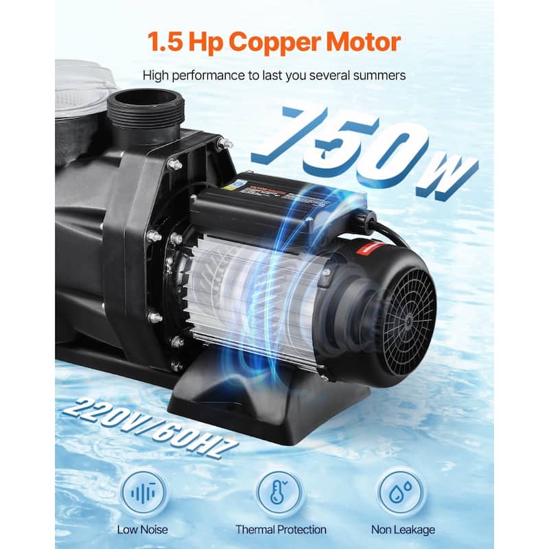 Above Ground Pool Pump with Motor for Efficient Water Circulation