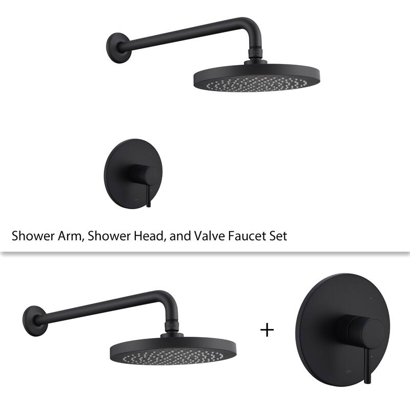 Luxier SS-B02 Single Handle 1-Spray Shower Faucet (Valve Included)