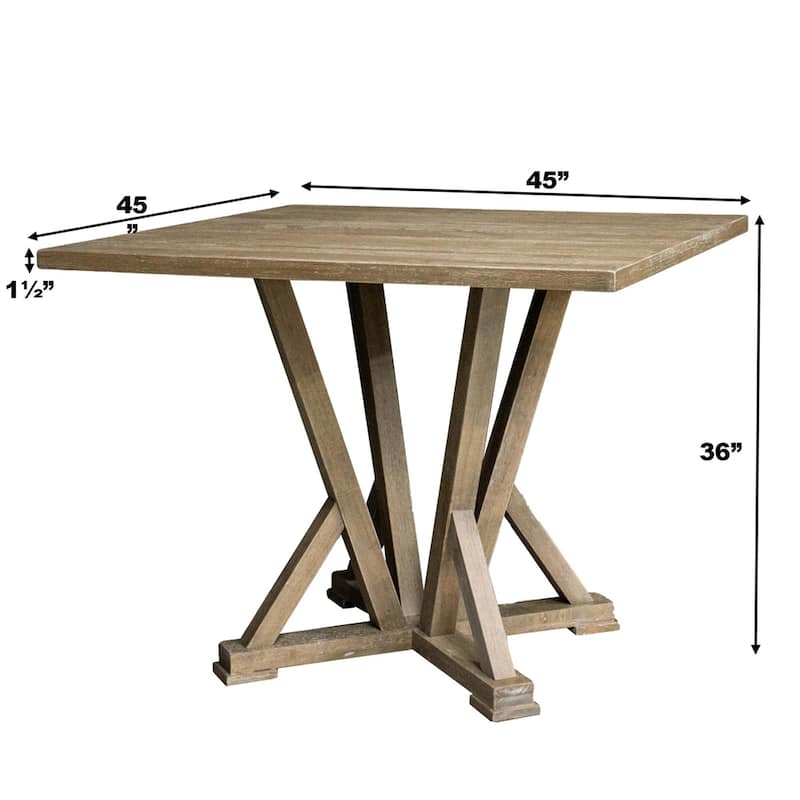 4 Seaters Modern Wood Dining Table with Base