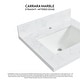 preview thumbnail 66 of 98, Malaga Composite Stone Vanity Top with White Rectangular Sink