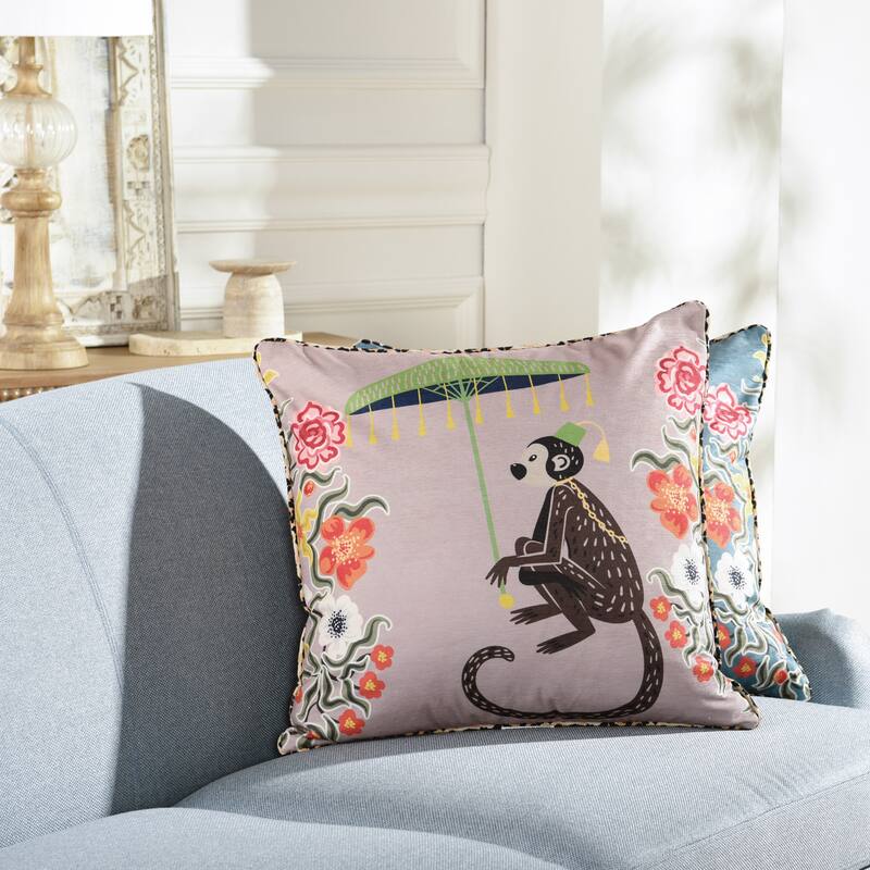StyleCraft Maharaja Monkey Right Side Throw Pillow