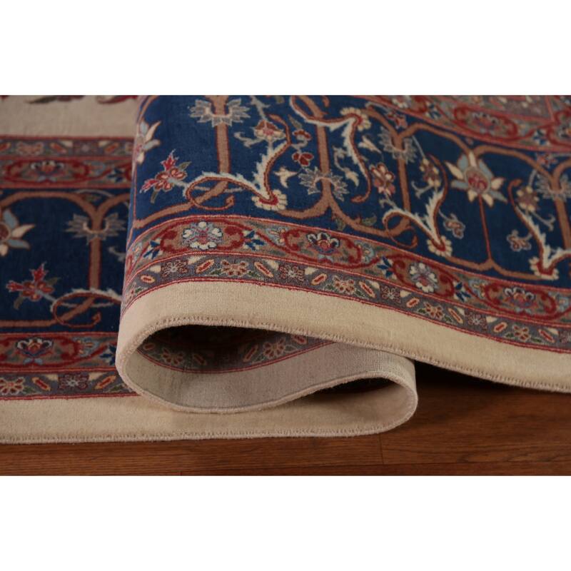 Vegetable Dye Aubusson Chinese Area Rug Beige Hand-Knotted Wool Carpet - 9'1"x 12'3"