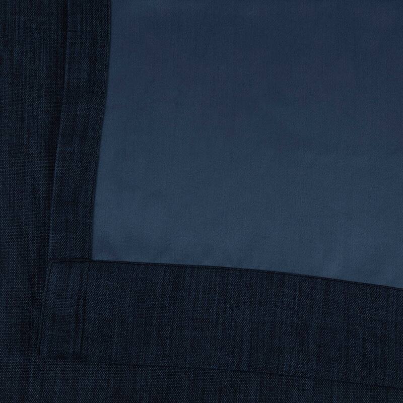 Exclusive Fabrics Faux Linen Extra Wide Room Darkening Curtain Panel