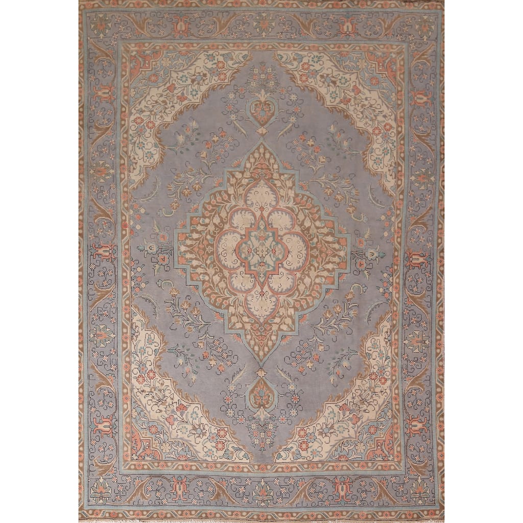 Tabriz Persian Vintage Area Rug Handmade Home Decor Wool Carpet - 8'2"x 11'4"