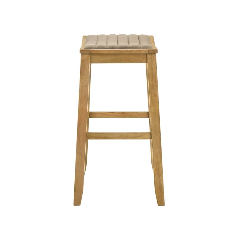 Iyani Backless Bar Stool, Counter Height Kitchen Stool with Wood Legs