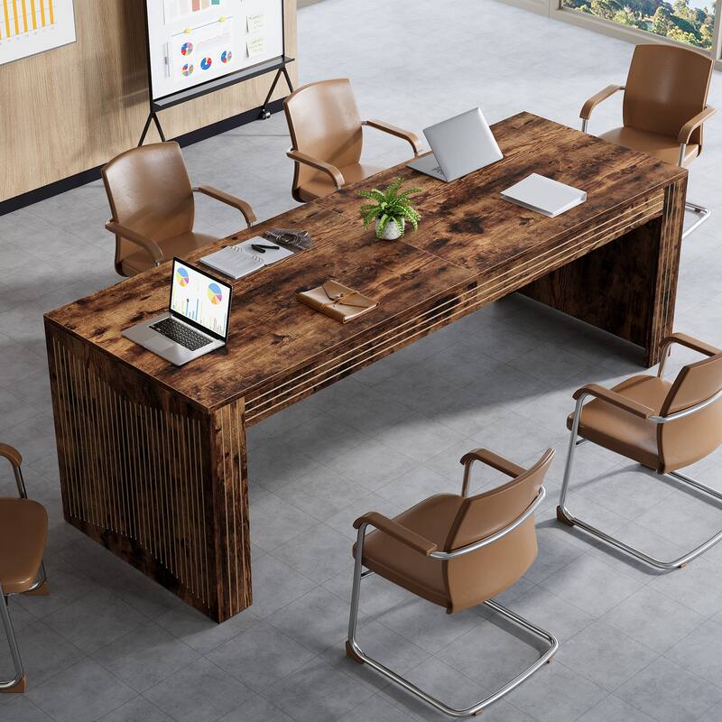 79-Inch Large Meeting Table for Office, Boardroom, Training Seminar