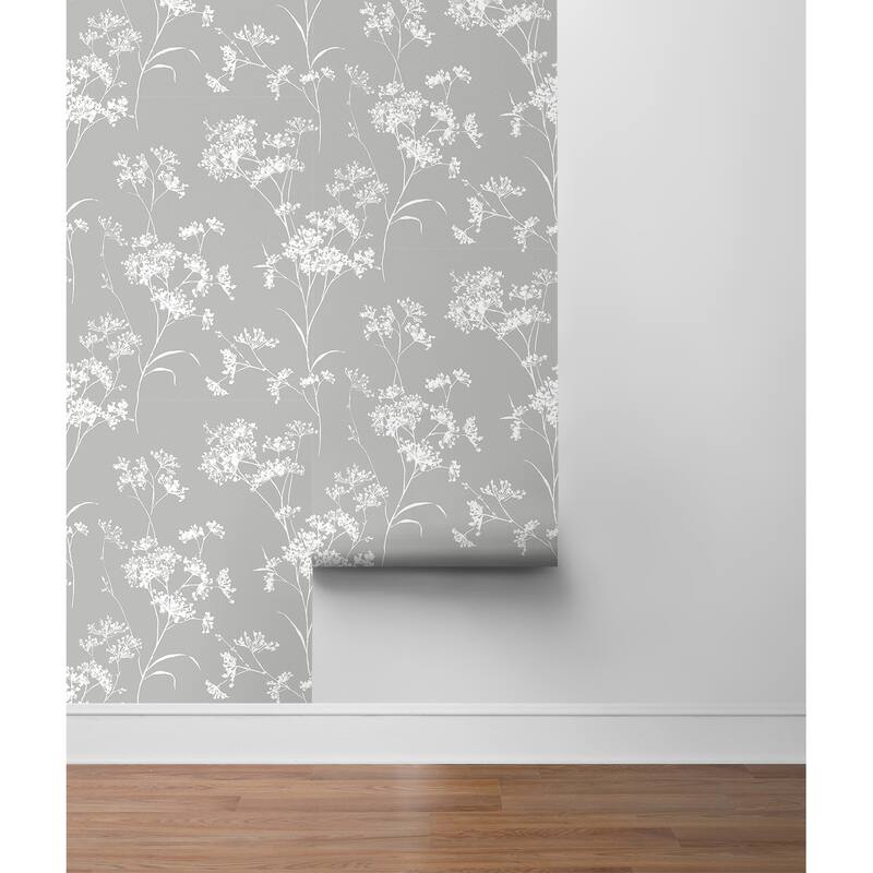 Luxe Haven Floral Mist Peel and Stick Wallpaper