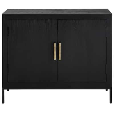 Uttermost Front Range Dark Oak 2 Door Cabinet - 40.25 W X 32.5 H X 11.625 D (in)
