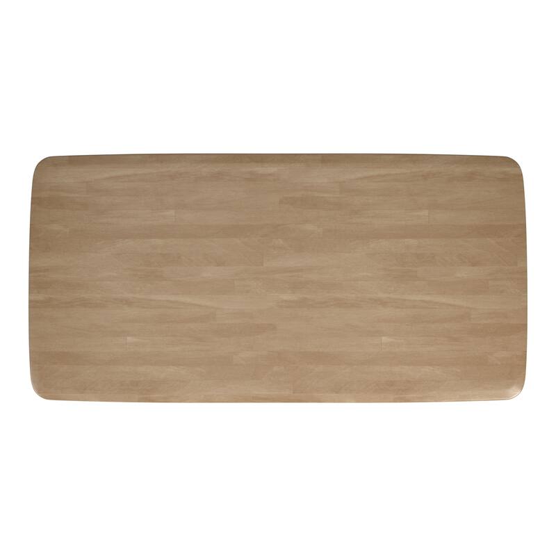 Norvik Wave Base Wood Dining Table by iNSPIRE Q Modern