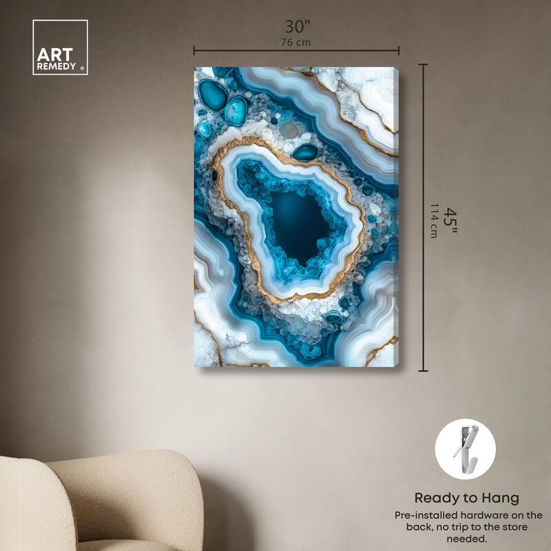 Gilded Geode Eye I Canvas by Art Remedy, Gallery Wrapped