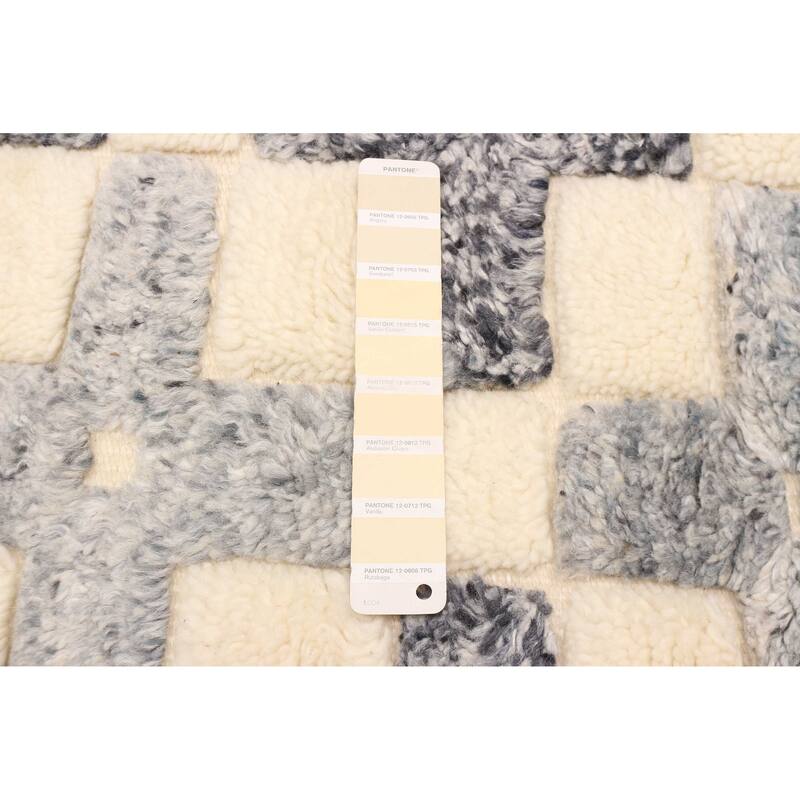 ECARPETGALLERY Hand-knotted Tangier Cream Wool Rug - 5'2 x 8'1