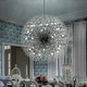 preview thumbnail 13 of 14, Contemporary 16/20/24/30-Light Glam Oversized Firework Crystal Sputnik Chandelier Dandelion Pendant Light, Includes Bulbs