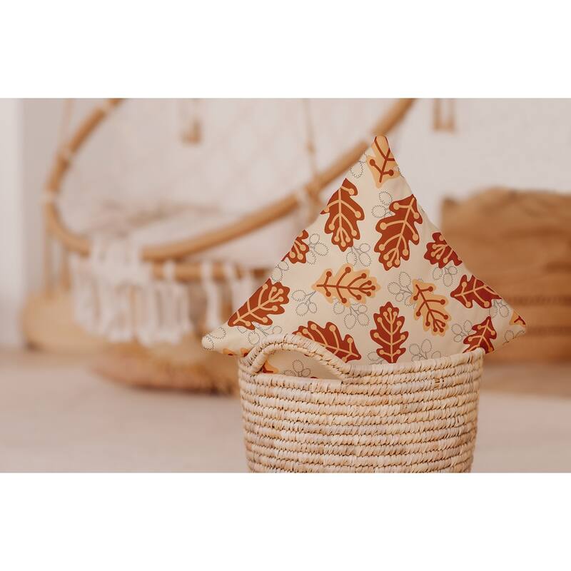 Retro Leaves Decorative Throw Pillow
